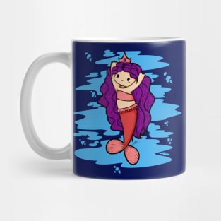 Cute Mermaid Illustration Mug